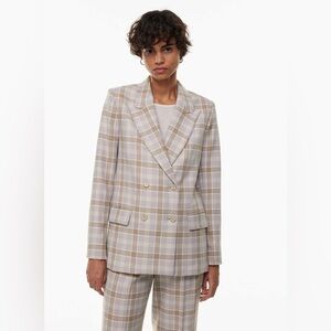 Wilfred | Aritzia Destiny purple plaid blazer